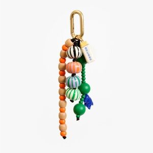 Clare V. bag charm Le Beurre fob nwt. Colorful Beaded Keychain/purse charm.